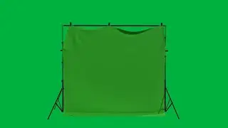 Green Screen Undulating in Front of a Green Screen
