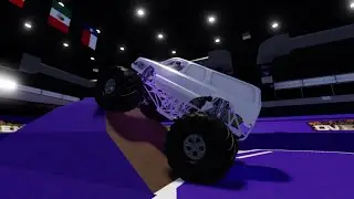 Monster truck overdriven an Escalade run in Payne arena 