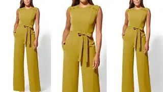 जंपसुट बनाने का ऐसा तरीका आपने पहले कभी नहीं देखा होगा DIY designer jumpsuit cutting and stitching