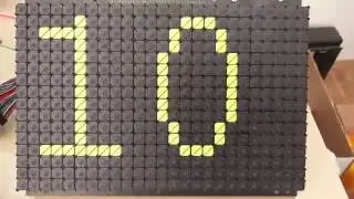 Flip dot display single segment