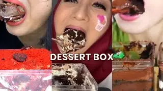 Mukbang Dessert Box ASMR Compilation &ndash; Melty and Soft || Mukbangers Food