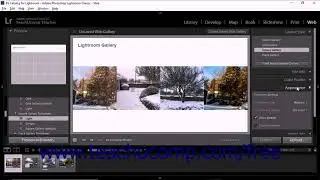 Lightroom Classic CC Tutorial Overview of Creating Web Galleries Adobe Training