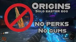 Bo3 origins no perks, no gums solo easter egg! ( no com )