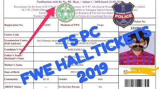 How to Download conistable Hall ticket in mobile?Ts pc final hallticket/Ts constable Hallticket 2019