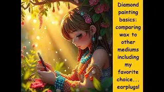 Diamond Painting basics: Comparing wax with other alternatives! How I use silicone earplugs and why!