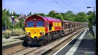 Very rare german Deutsche Bahn freight train in DevonPort train station