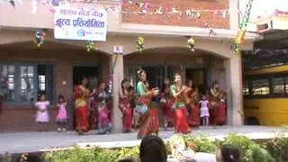 Harvard Class 9 girls performing in Teej Dance Competition 2072