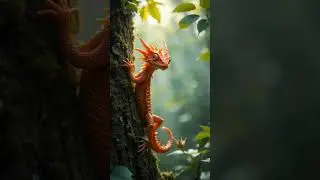 The Flame Lizard Among the Leaves #NatureShorts #WildlifeInFocus #MiniWilds #CinematicCreatures