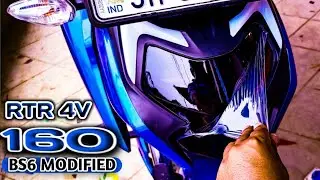 APACHE 160 4V  HEADLIGHT STICKER ❣️Apache 160 modified
#160bs6 #Irfanartdumka #4v #headlightmodified