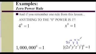 Lesson 4.1 - Exercise Set #4 (Zero Power Rule)