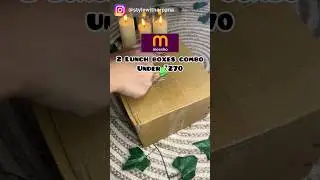 2 Lunch box combo under 270 #shortsindia #lunchbox #affordable #meesho #shopping #shorts #tiffinbox