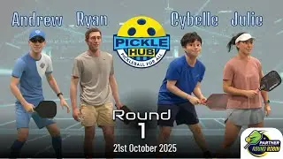 Andrew/Ryan -vs- Cybelle/Julie - Partner Pickleball Round 1 - 21st Oct 2025