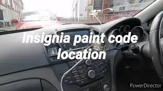 Insignia paint code location