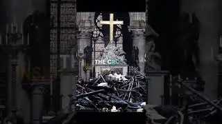 France local church burning 2019.. cross inside the church still standing#jesuschrist #jesuslovesyou