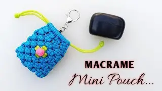 DIY | Macrame mini pouch tutorial | Bolsa de macrame | how to make macrame bag | macrame mini purse