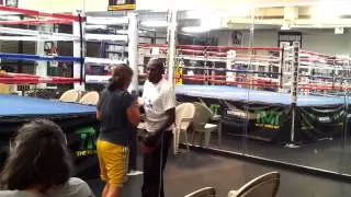 Roger Mayweather training Mikayla 