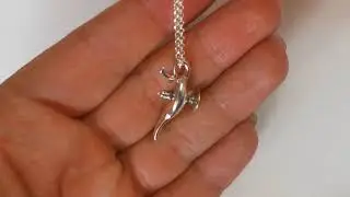 Magic Genie Aladdin Lamp -  sterling silver pendant