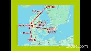 VHF beacon reception in Bl&aring;vand (Denmark)