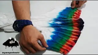 HOW TO TIE DYE | SHOULDER PLEATS 1ST TRY | DIY | TRIPPY DYES PRODUCT