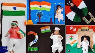 10 different Independence day theme baby photoshoot 🇮🇳 August 15 theme baby photoshoot