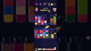 175 Level Get colour -Water sort puzzle game 2024