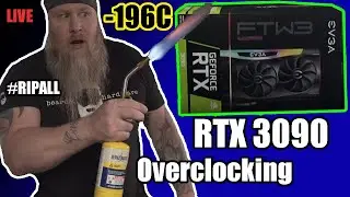 В ПРЯМОМ ЭФИРЕ: -196C RTX 3090 &mdash; самая быстрая в мире видеокарта для массового производства! #RIPALL