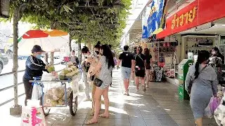 [4K] Прогулка от рынка Пратунам до станции BTS Ratchathewi в Бангкоке, Таиланд