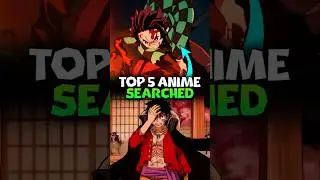 Top 5 Most Searched Anime Worldwide!🔥 #shorts