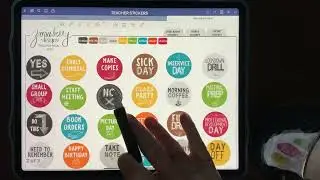 COLOR CHANGING Stickers | Goodnotes | Digital Teacher Stickers