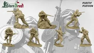 PLASTIC PLATOON -  КРАСНАЯ АРМИЯ, ВОЗДУШНО-ДЕСАНТНЫЕ ВОЙСКА, 1942 / RED ARMY, AIRBORNE TROOPS
