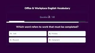Office & Workplace English Vocabulary | Business English Basics