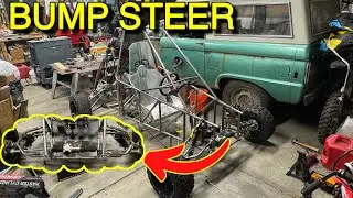 Putting a new steering rack in my cross kart(IT HAS BUMP STEER)