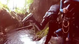 Canyoning in Bled, Slovenia