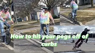 How to hit your pegs off of curbs BMX  :How to ep 49