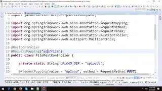 Upload File from Java Swing to Spring Rest API