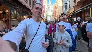 Istanbul 04.05.2025, Taksim, Istiklal street, Galata tower, Balat neighborhood, Insta360 Acepro