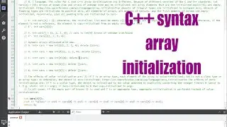 Modern C++ syntax for array initialization - August 2022 - 45c173ac