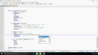 Oracle sql Creating table