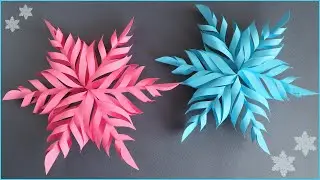 ❄️DIY 3D Snowflake Making Tutorial❄️Christmas Snowflakes decoration