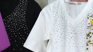 Quacker Factory Be Jeweled Elbow Sleeve High-Low T-shirt on QVC