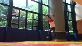 Gymnastics: Side aerial slow motion