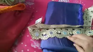 How to turn plain fabrics into designer saree