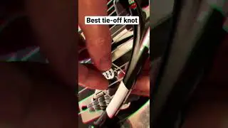 Easy - reliable Tennis stringing tie off knot