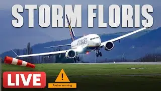 ⚠️ STORM FLORIS | Manchester Airport LIVE