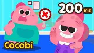 ¡No Quiero Bañarme! y Más | Canciones de Hábitos Saludables Para Niños | Compilacion | Cocobi