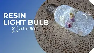 let's light it up! | resin light bulb