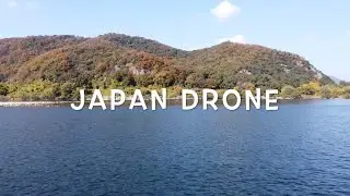 Japan Drone 405 Kiso river and Autumn landscape