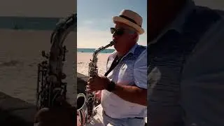 SAX Solo on the Beach‼️🌴🎷 #sax #newvisual #musicvideo #awise #miccontrol #youtubeshorts #shorts