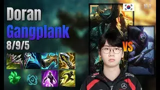 Doran Top Gangplank vs Jax lol KR solo rank Full Game 16.2 | 도란 갱플랭크 vs 잭스