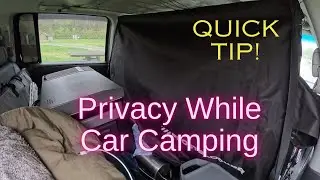 Privacy While Car Camping